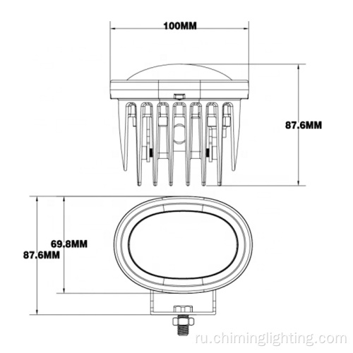 Led blue spot light вилочный погрузчик светло-желтая рамка